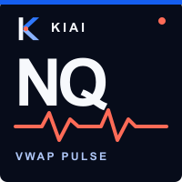 Portada azul oscuro de Nasdaq VWAP Pulse con código NQ